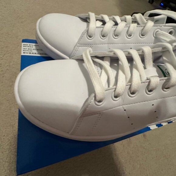Adidas Stan Smith – White/Green – Men’s 9.5 (Worn Once) - Picture 6 of 10